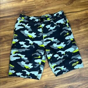 Eddie Bauer Black and Gray Board Shorts with Modern Style